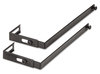 A Picture of product UNV-08173 Universal® Deluxe Adjustable Cubicle Hangers Black, 2/Set