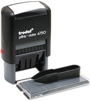 Trodat® Do It Yourself Message Dater,  3/4 x 1 7/8, Blue/Red