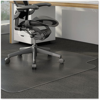 Alera® Studded Chair Mat for Low Pile Carpet Moderate Use 36 x 48, Lipped, Clear