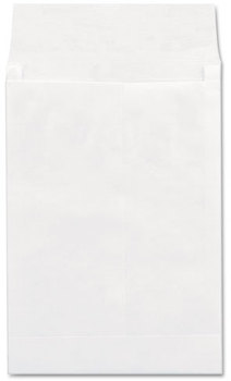 Universal® Deluxe Tyvek® Expansion Envelopes Open-End, 1.5" Capacity, #13 1/2, Square Flap, Self-Adhesive Closure, 10 x 13, White,100/BX