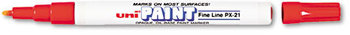 Sanford® uni®-Paint Permanent Marker,  Fine Point, Red