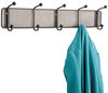 A Picture of product SAF-6403BL Safco® Onyx™ Mesh Wall Racks 5 Hook, 26.75w x 3d 5.5h, Black