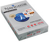 A Picture of product SNA-NPL1420 Navigator® Platinum Paper,  99 Brightness, 20lb, 8-1/2 x 14, White, 5000/Carton