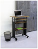 A Picture of product SAF-9717BL Safco® Onyx™ Round Mesh Wastebaskets,  Steel Mesh, 5gal, Black