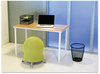 A Picture of product SAF-9717BL Safco® Onyx™ Round Mesh Wastebaskets,  Steel Mesh, 5gal, Black