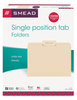 A Picture of product SMD-10332 Smead™ Manila File Folders 1/3-Cut Tabs: Center Position, Letter Size, 0.75" Expansion, 100/Box