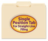 A Picture of product SMD-10332 Smead™ Manila File Folders 1/3-Cut Tabs: Center Position, Letter Size, 0.75" Expansion, 100/Box