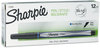 A Picture of product SAN-1742664 Sharpie® Permanent Ink Pen,  Blue Ink, Fine, Dozen