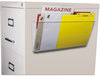 A Picture of product STX-70325U06C Storex Unbreakable Magnetic Single Pocket Letter/Legal Size Wall File. 16 X 7 in. Clear.