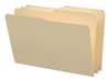 A Picture of product SMD-15326 Smead™ Reinforced Tab Manila File Folder Folders, 1/2-Cut Tabs: Assorted, Legal Size, 0.75" Expansion, 11-pt 100/Box