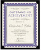 A Picture of product SOU-PF18 Southworth® Certificate Holder,  Black, Linen, 105 lbs., 12 x 9-1/2, 10/Pack