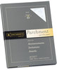 A Picture of product SOU-P974CK336 Southworth® Parchment Specialty Paper,  Gray, 24 lb., 8 1/2 x 11, 100/Box