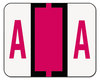 A Picture of product SMD-67071 Smead™ A-Z Color-Coded End Tab Filing Labels A, 1 x 1.25, White, 500/Roll