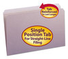A Picture of product SMD-17410 Smead™ Reinforced Top Tab Colored File Folders Straight Tabs, Legal Size, 0.75" Expansion, Lavender, 100/Box
