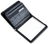 A Picture of product SAM-70820 Samsill® Professional Zipper Padfolio with iPad® Pocket,  Pockets/Slots, Writing Pad, Black
