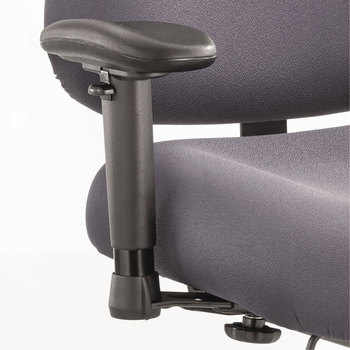 Safco® Optional Height- and Width-Adjustable T-Pad Arms for Optimus™ Big & Tall Chairs Height/Width-Adjustable Big/Tall High-Back 4 x 10.25 11.5 to 14.5, Black, 2/Set