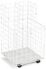 A Picture of product SAF-3084 Safco® Wire Roll Files 4 Compartments, 16.25w x 16.5d 30.5h, White