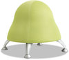 A Picture of product SAF-4755GS Safco® Runtz™ Ball Chair Backless, Supports Up to 250 lb, Sour Apple Green Seat, Silver Base