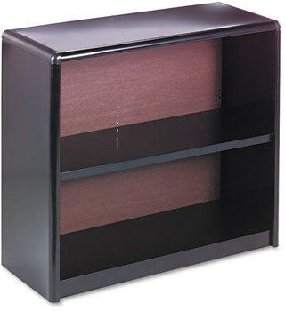 Safco® Value Mate® Series Metal Bookcases Bookcase, Two-Shelf, 31.75w x 13.5d 28h, Black