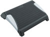 A Picture of product SAF-2120BL Safco® Restease™ Adjustable Footrest 15.5w x 13.75d 3.25 to 5h, Black/Silver