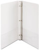 A Picture of product SAM-18137C Samsill® Speedy Spine Heavy-Duty Time Saving Round Ring View Binder,  11 x 8-1/2, 1" Cap, White