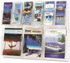 A Picture of product SAF-5606CL Safco® Reveal™ Clear Literature Displays 12 Compartments, 30w x 2d 34.75h,
