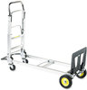 A Picture of product SAF-4050 Safco® HideAway® Convertible Truck 250 lb to 400 Capacity, 15.5 x 43 36, Aluminum
