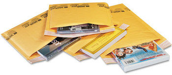 Sealed Air Jiffylite® Self-Seal Bubble Mailer,  Contemporary Seam, 10.5 x 16, Golden Brown