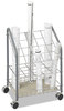 A Picture of product SAF-3091 Safco® Wire Roll/File® Roll/Files, 20 Compartments, 18w x 12.75d 24.5h, Gray, Ships in 1-3 Business Days