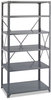 A Picture of product SAF-6270 Safco® Heavy-Duty Commercial Steel Shelving Unit Six-Shelf, 36w x 24d 75h, Dark Gray