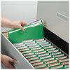 A Picture of product SMD-17134 Smead™ Reinforced Top Tab Colored File Folders 1/3-Cut Tabs: Assorted, Legal Size, 0.75" Expansion, Green, 100/Box