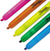 A Picture of product SAN-28175PP Sharpie® Retractable Highlighters,  Chisel Tip, Assorted Fluorescent Colors, 5/Set