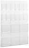 A Picture of product SAF-5600CL Safco® Reveal™ Clear Literature Displays 18 Compartments, 30w x 2d 45h,