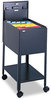 A Picture of product SAF-5361BL Safco® Standard Locking Mobile Tub File Letter Size, Metal, 1 Shelf, Bin, 13.5" x 19.25" 28", Black