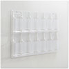 A Picture of product SAF-5604CL Safco® Reveal™ Clear Literature Displays 12 Compartments, 30w x 2d 20.25h,