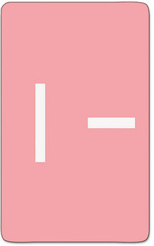 Smead™ AlphaZ® Color-Coded Second Letter Alphabetical Labels I, 1 x 1.63, Pink, 10/Sheet, 10 Sheets/Pack