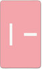 A Picture of product SMD-67179 Smead™ AlphaZ® Color-Coded Second Letter Alphabetical Labels I, 1 x 1.63, Pink, 10/Sheet, 10 Sheets/Pack