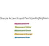 A Picture of product SAN-1754463 Sharpie® Liquid Pen Style Highlighters,  Chisel Tip, Fluorescent Yellow, Dozen