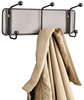 A Picture of product SAF-6401BL Safco® Onyx™ Mesh Wall Racks 2-Hook, 8.5w x 3d 5.5h, Black
