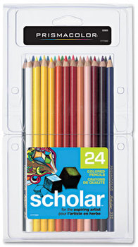 Prismacolor® Scholar™ Colored Pencil Set, 24 Assorted Colors/Set
