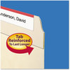A Picture of product SMD-10335 Smead™ Reinforced Tab Manila File Folder Folders, 1/3-Cut Tabs: Left Position, Letter Size, 0.75" Expansion, 11-pt 100/Box