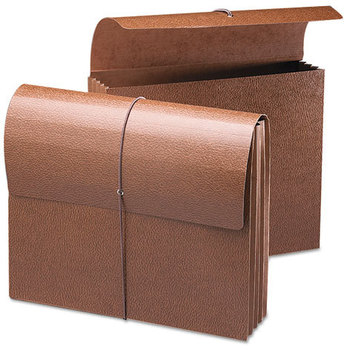 Smead™ Classic Expanding Wallets 3.5" Expansion, 1 Section, Elastic Cord Closure, Letter Size, Redrope