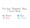 A Picture of product SAN-60154 uni-ball® Stick Roller Ball Pen,  Green Ink, Micro, Dozen