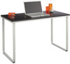 A Picture of product SAF-1943CYBL Safco® Steel Desk 47.25" x 24" 28.75", Cherry/Black
