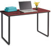 A Picture of product SAF-1943CYBL Safco® Steel Desk 47.25" x 24" 28.75", Cherry/Black