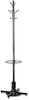 A Picture of product SAF-4168BL Safco® Coat Racks,  Four Ball-Tipped Double-Hooks, Black