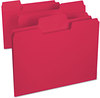 A Picture of product SMD-11983 Smead™ SuperTab® Colored File Folders 1/3-Cut Tabs: Assorted, Letter Size, 0.75" Expansion, 11-pt Stock, Red, 100/Box