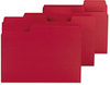 A Picture of product SMD-11983 Smead™ SuperTab® Colored File Folders 1/3-Cut Tabs: Assorted, Letter Size, 0.75" Expansion, 11-pt Stock, Red, 100/Box