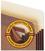 A Picture of product SMD-73380 Smead™ Redrope TUFF® Pocket Drop-Front File Pockets with Fully Lined Gussets 3.5" Expansion, Letter Size, 10/Box