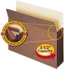 A Picture of product SMD-73380 Smead™ Redrope TUFF® Pocket Drop-Front File Pockets with Fully Lined Gussets 3.5" Expansion, Letter Size, 10/Box
